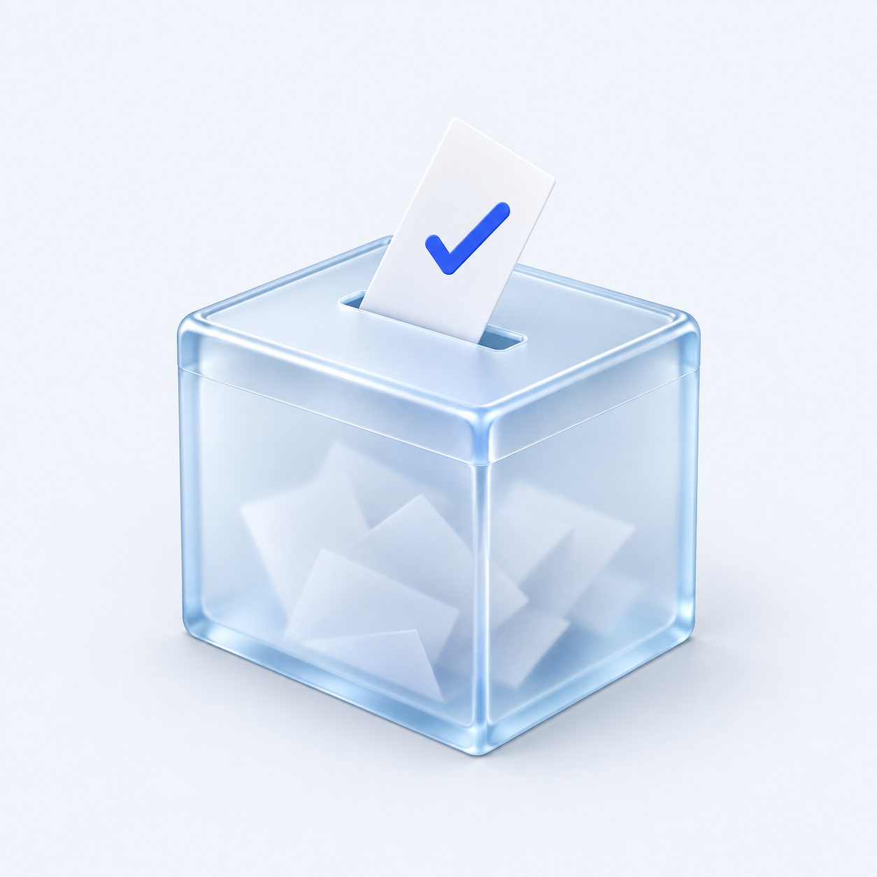 Une urne et son bulletin de vote